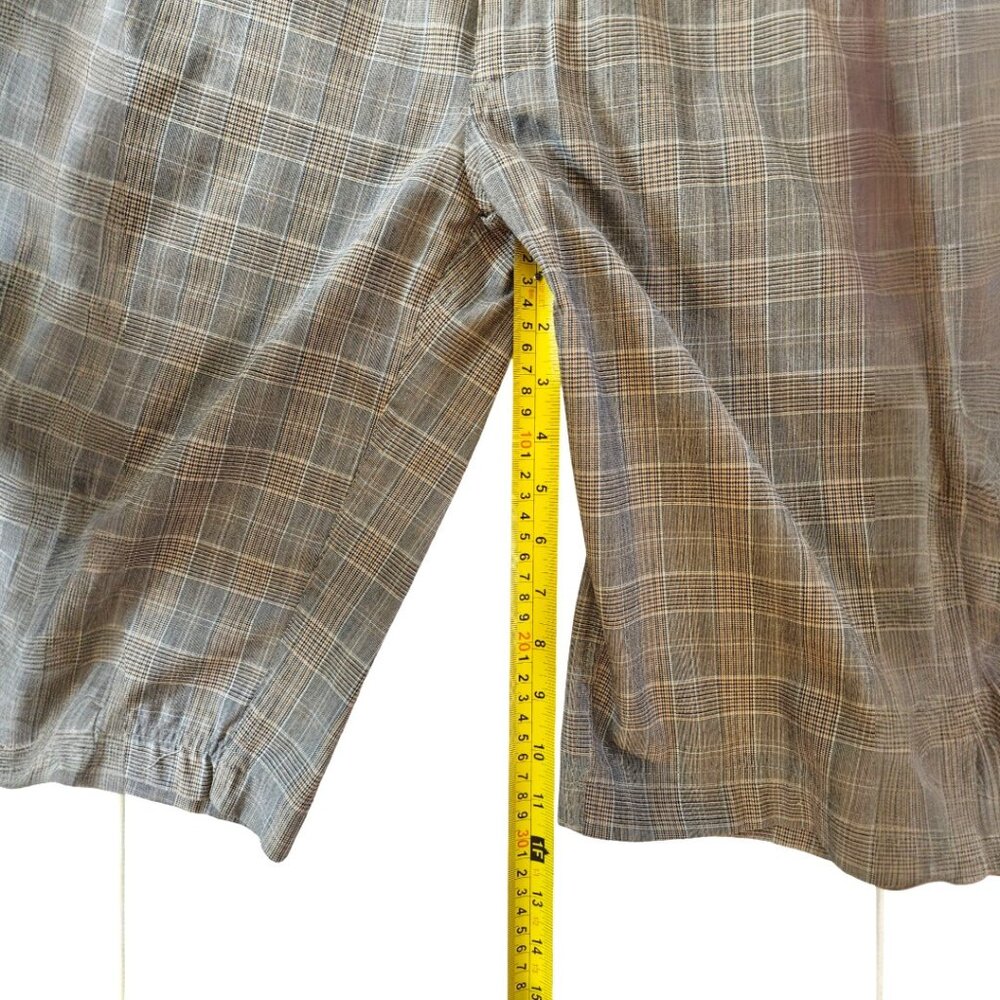 Element Plaid Walking Shorts Women’s Size 5 Brown Tan Bermuda Mid Rise - Picture 7 of 10